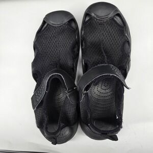 Crocs Black Mesh Water Sport Sandals Men's Beach Size 13 Hook and Loop
